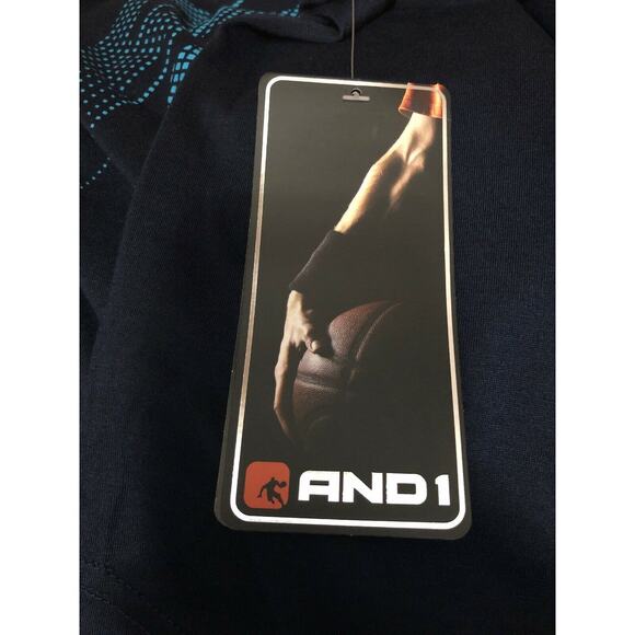 Basketball Graphic Short Sleeve Active Performance T-Shirt Boys Navy Medium (8) - Picture 4 of 6